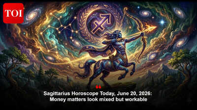 Sagittarius Horoscope Today, June 20, 2026: Money matters look mixed but workable