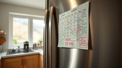 Psychology suggests people who keep a paper calendar on the fridge aren't behind the times; they are letting the room hold onto their memories