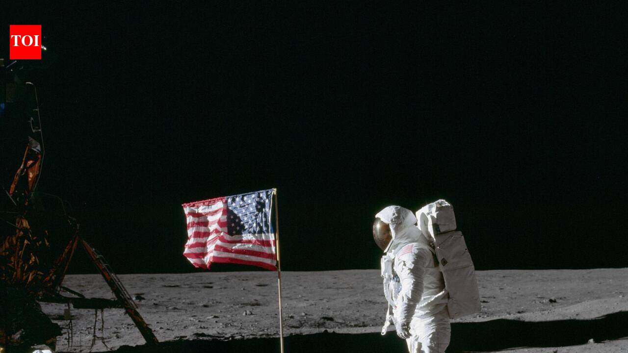 Apollo astronauts planted American flags on the Moon- 50 years of unfiltered sunlight may have bleached them into blank white cloth