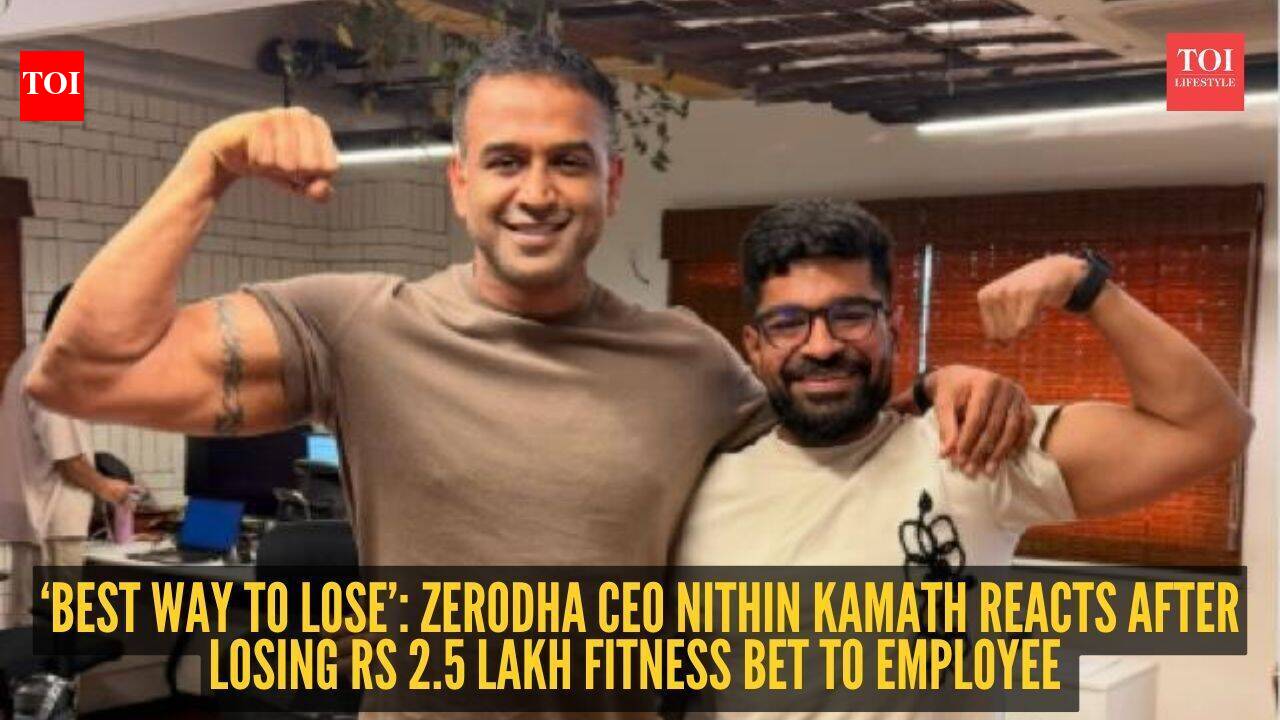 ‘Best way to lose’: Zerodha CEO Nithin Kamath reacts after losing Rs 2.5 lakh fitness bet to employee