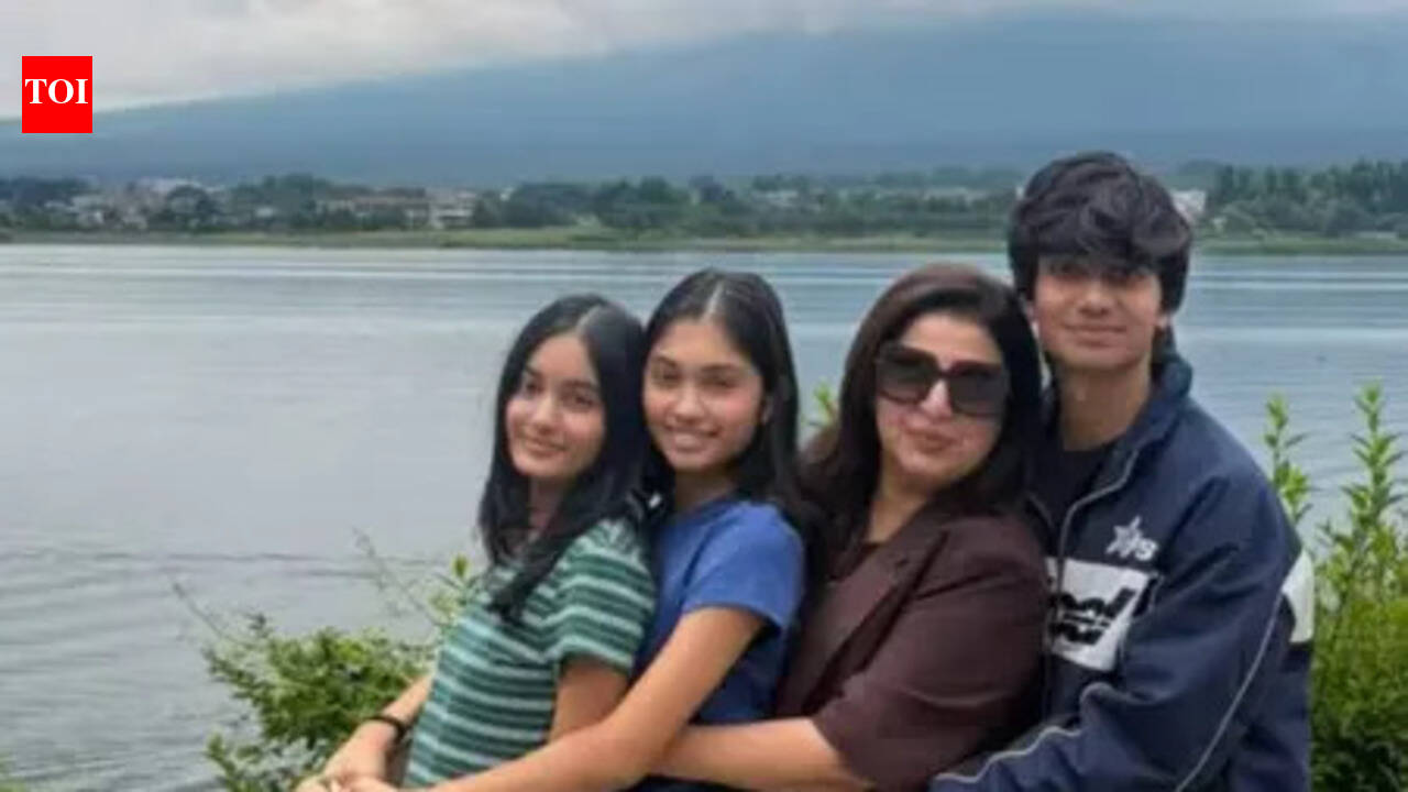 Farah Khan shares precious moments with her triplets from her ‘best holiday ever’ in Japan