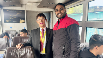 Meet 55-year-old Sarita Yolmo, the first woman TTE on Darjeeling's iconic toy train whom tourists ask, “Are you a celebrity?”