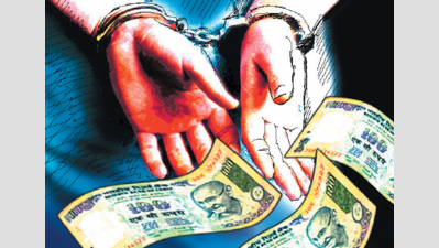 Lokayukta nabs Buda surveyor, assistant on graft charges, seizes Rs 3.5 lakh
