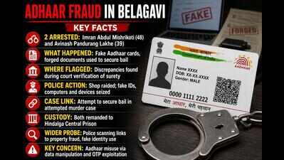 Aadhaar fraud reaches courts; 2 held for fake documents in Belagavi