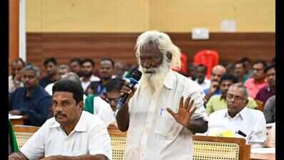 Mekedatu, crop loan waiver come up at grievance meet