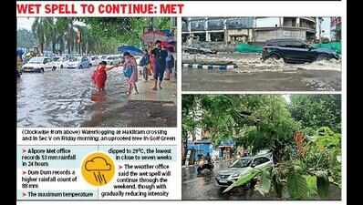 Kolkata gets heaviest rainfall this season, temperatures drop