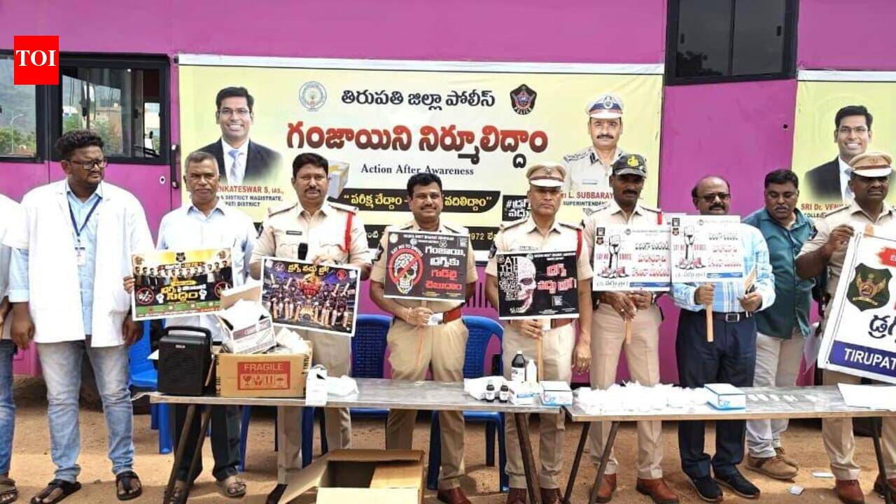 Tirupati police screen over 300 students for ganja use