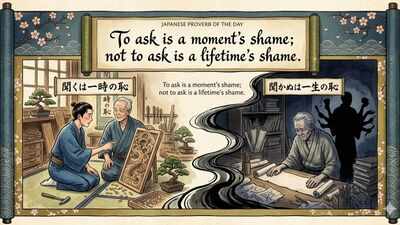  "To ask is a moment's shame; not to ask is…" - why swallowing your pride for one awkward question pays off for years