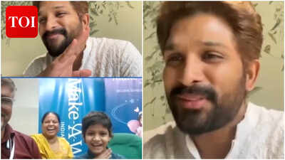 अल्लू अर्जुन ने ल्यूकेमिया से पीड़ित एक युवा प्रशंसक की इच्छा पूरी की; प्रतिष्ठित ‘पुष्पा’ दाढ़ी के भाव को फिर से बनाया गया – वीडियो