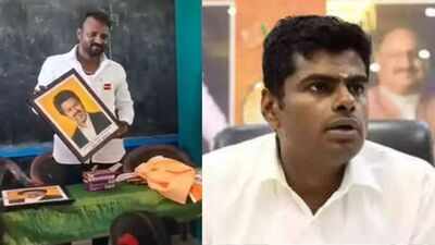K Annamalai slams TVK functionaries for entering school, filming reels, and hanging CM Vijay’s photo