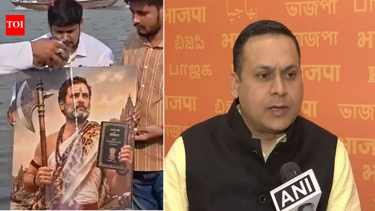 'Insult to Hindu faith': BJP slams Congress for depicting Rahul Gandhi as Lord Parshuram; row erupts