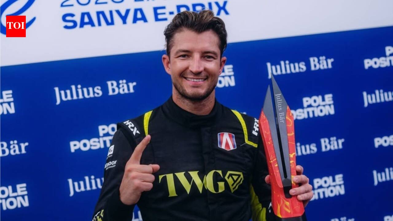 Sanya E-Prix: Jake Dennis wins as Formula E rookies Felipe Drugovich and Pepe Marti join him on the podium