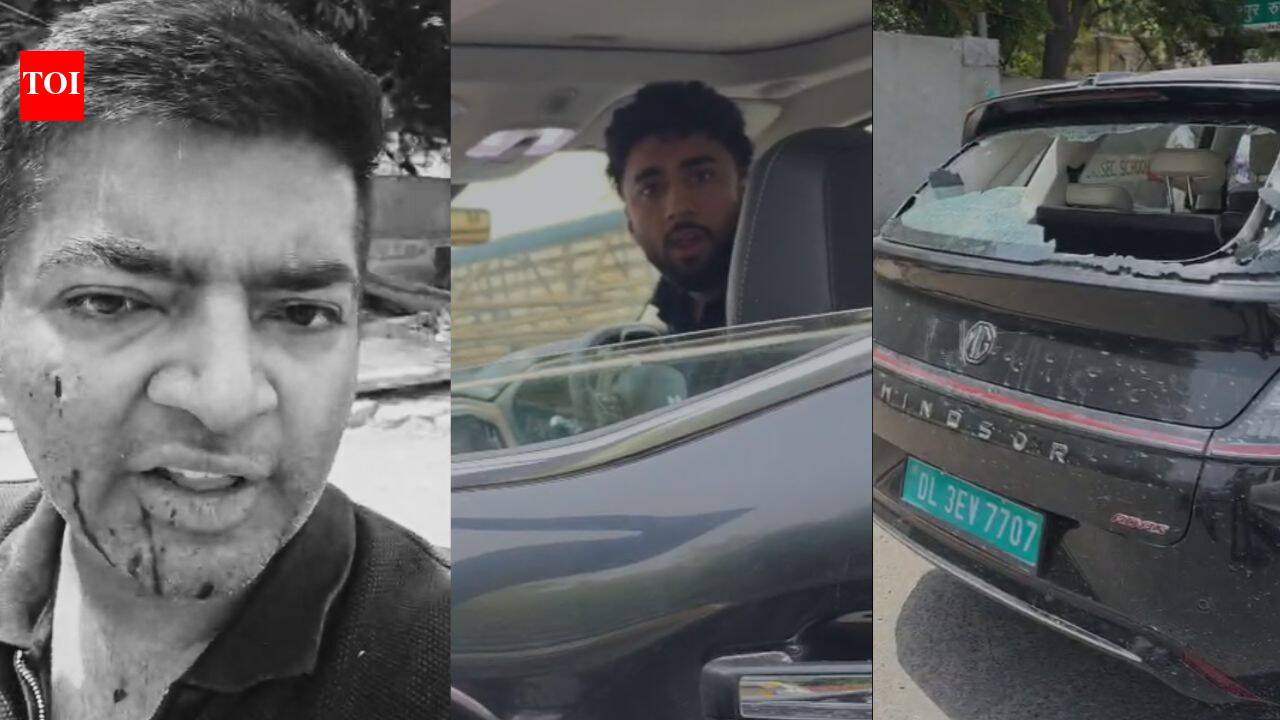 ‘Didn’t give way, so they attacked me’: BBA students chase Delhi man’s car, beat him up, smash windows