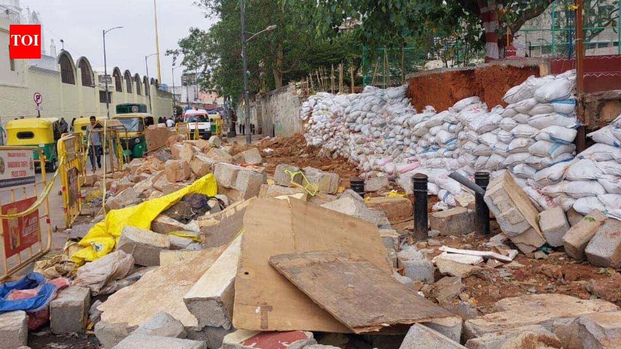 Red tape delays wall work, project handed to KRIDL
