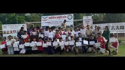 ‘Sarwangin Samriddhi Yog’ and Sports Training Camp 2026 conclude at Union Football Club Jaipur ground with grandeur, promoting the spirit of yoga and games