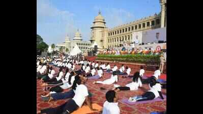 Over 2,000 to participate in yoga day event at Vidhana Soudha in Bengaluru