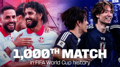 Match 1,000: Japan and Tunisia handed World Cup honour no two nations have ever received before