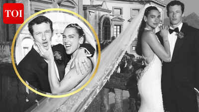 Dua Lipa's custom couture wedding gown wins the internet as she shares intimate pictures from her wedding with Callum Turner in Sicily