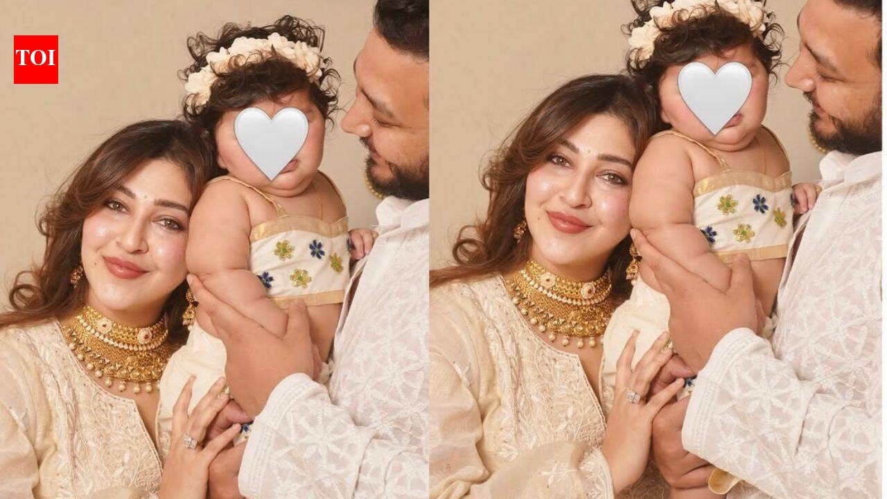 Sonarika Bhadoria shares adorable glimpses from daughter Virika’s Annaprashan ceremony; says, ‘Let the feasting begin’