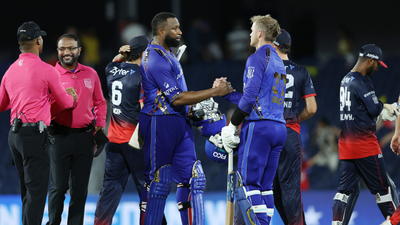 Kieron Pollard's century goes in vain as MI New York lose by 30 runs to Washington Freedom