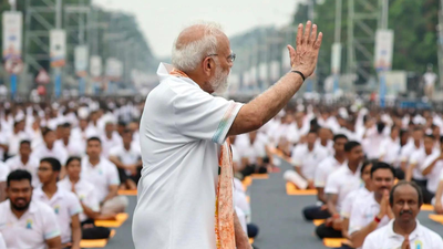 'It connects everyone': PM Modi leads Yoga Day celebrations from Kolkata's Red Road — in pictures