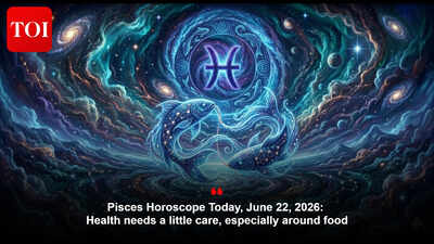 Pisces Horoscope Today, June 22, 2026: Health needs a little care, especially around food
