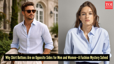 The real reason why men’s and women’s shirts have buttons on different sides