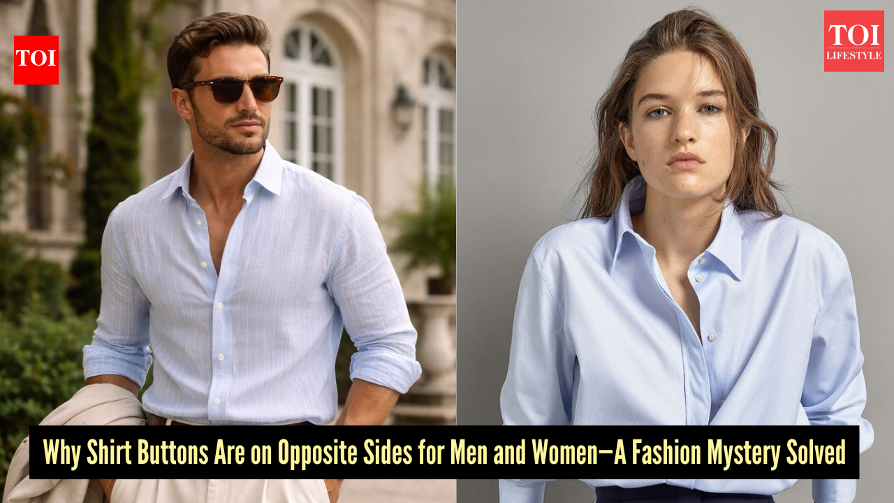 The real reason why men’s and women’s shirts have buttons on different sides