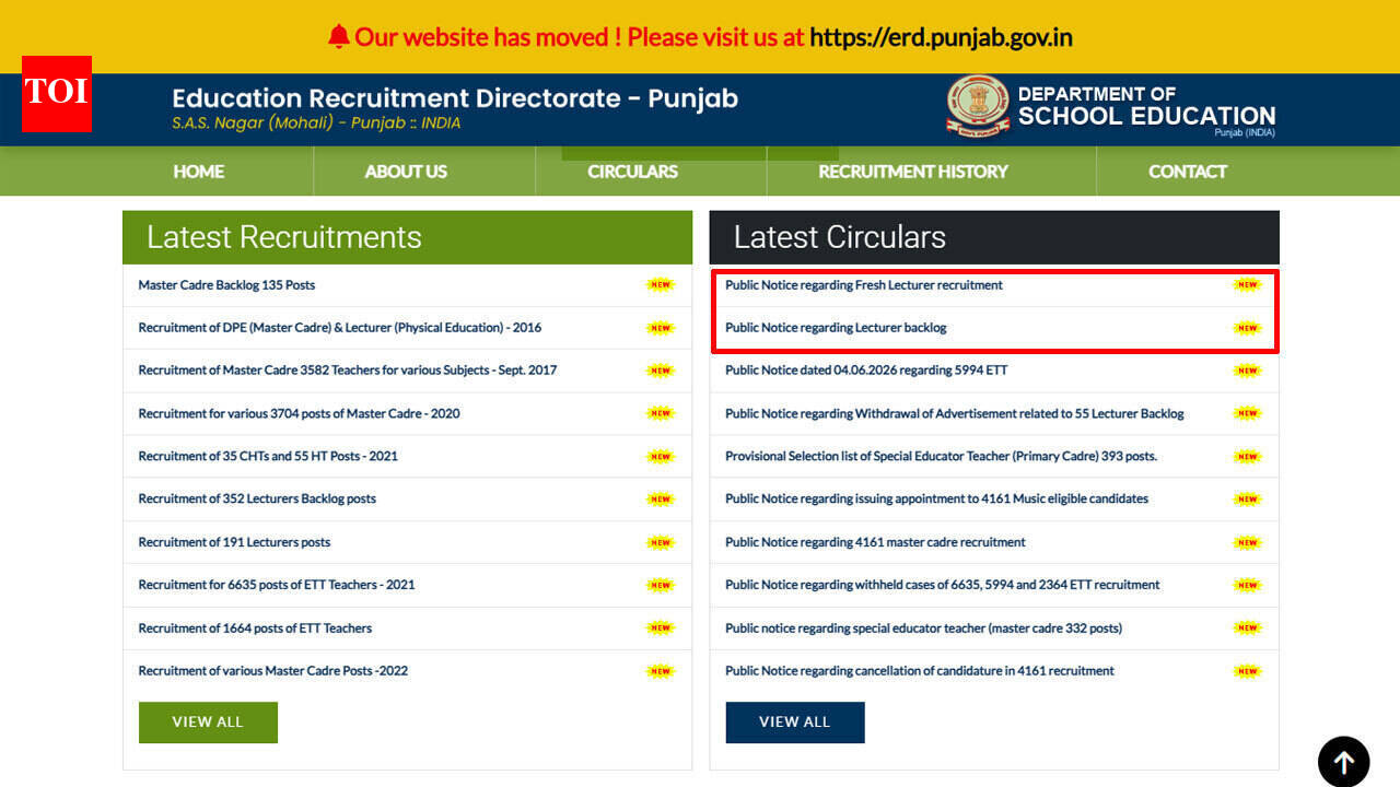 Punjab lecturer recruitment 2026: 1,013 vacancies announced; notification to be released on June 23