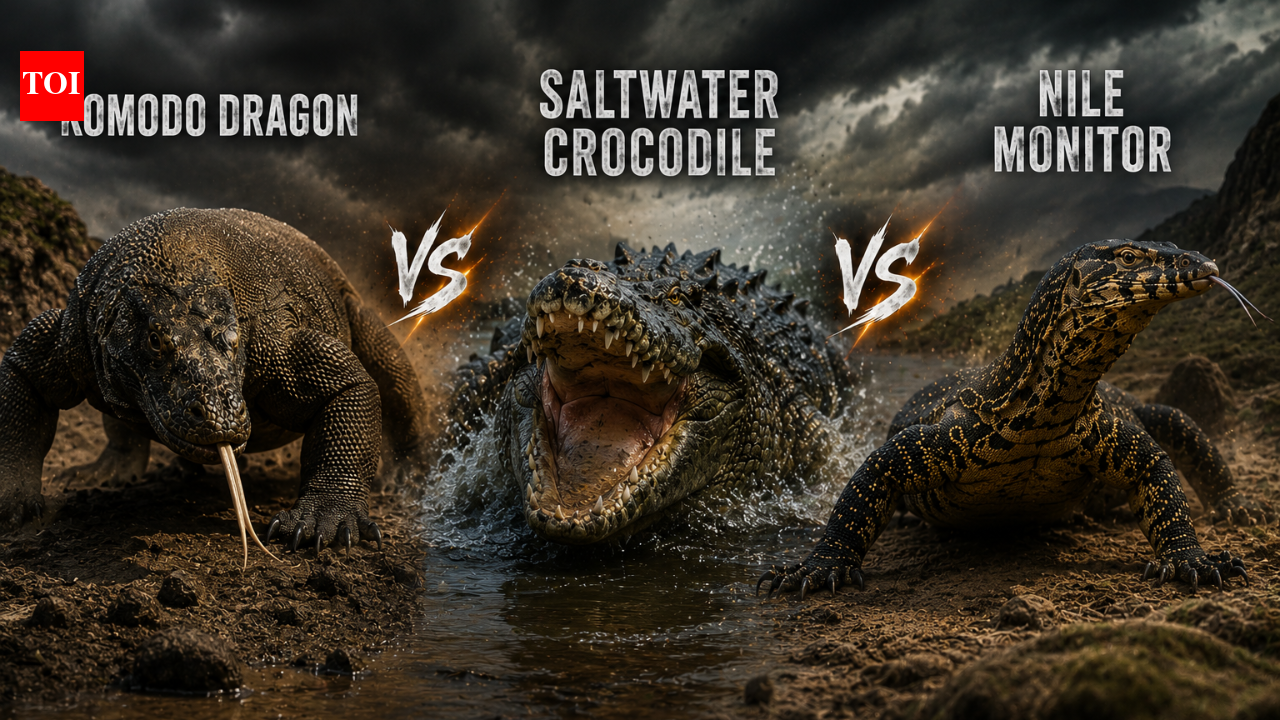 Komodo Dragon vs Saltwater Crocodile vs Nile Monitor: Which giant reptile is the ultimate predator