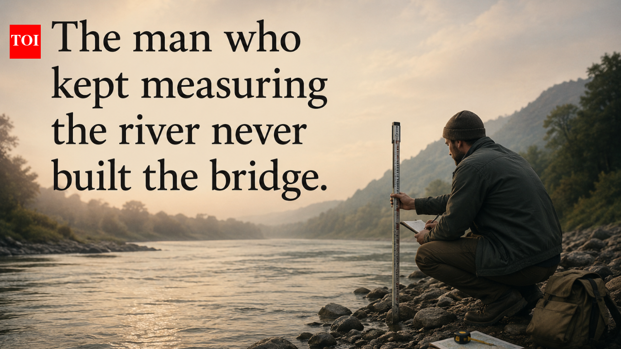 Chinese proverb of the day: “The man who kept measuring the river never built...”