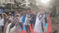 Watch: Mumbai BJP Minority Morcha organises yoga session at Minara Masjid