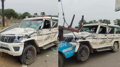 Head constable dead after wrong-side truck hits BJP MLA's escort vehicle on Yamuna Expressway