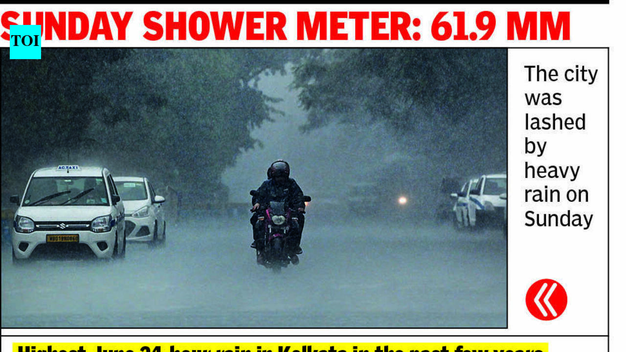 Kolkata posts 2nd-highest daily June rainfall in five years