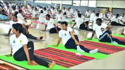 Yoga Day in Hubballi