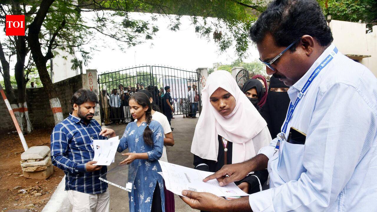 Relief & anxiety mark NEET re-exam, 89% turn up in Telangana