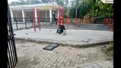  Open gyms cry for repairs in Noida