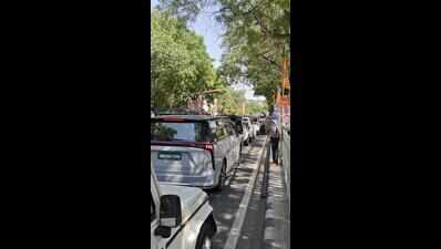 Political welcome throws Ludhiana traffic into chaos.