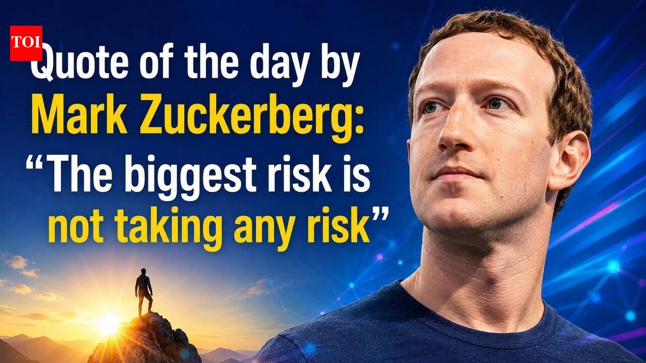 Quote of the day by Mark Zuckerberg: “The biggest risk is not taking any risk”