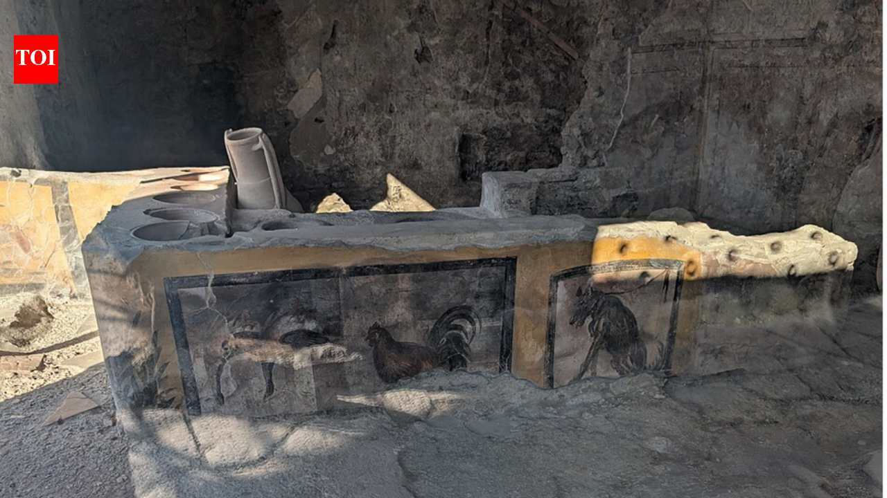 In 2013, excavators clearing volcanic soil at Pompeii unexpectedly found a new painted thermopolium