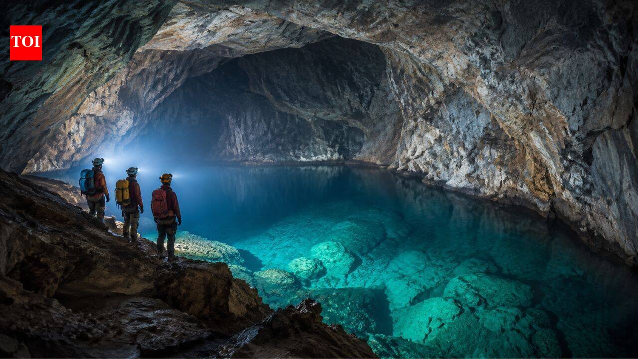 These mountains in Albania kept this giant underground lake hidden for centuries; now it's the world's largest underground thermal lake