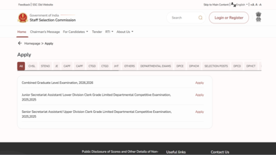 SSC CGL Exam Registration 2026: Last date to apply for over 12,000 vacancies; check complete details here