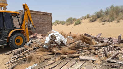 Operation Clean intensifies along India-Pakistan border; illegal encroachments removed in Jaisalmer and Barmer