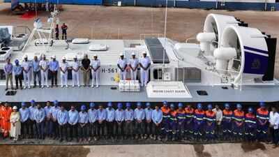 Meet the hovercraft: India's new Coast Guard craft that can glide across water, mudflats and marshes
