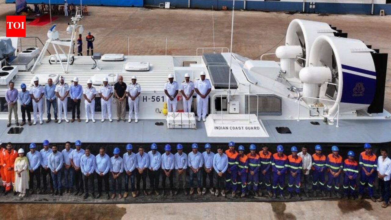 Meet the hovercraft: India's new Coast Guard craft that can glide across water, mudflats and marshes