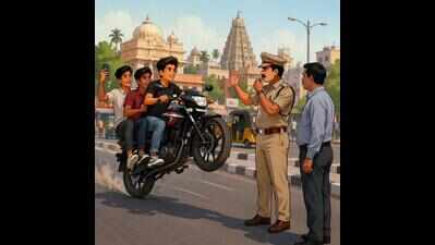 Minor, vehicle owner booked for stunt riding