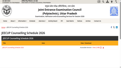 JEECUP 2026 counselling dates out: Round 1 registration begins on June 25, check schedule here