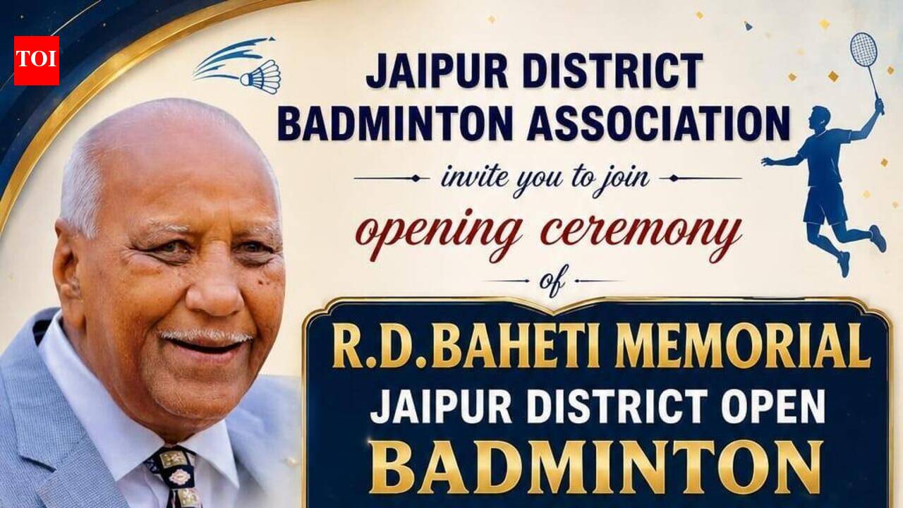 RD Baheti Memorial Jaipur District Open Badminton Championship 2026 to begin on June 23