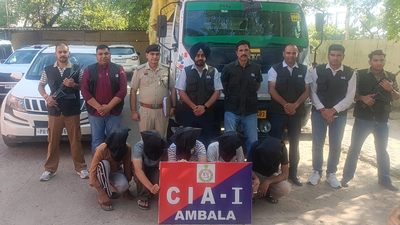 Truck driver tied, dumped in bushes after highway heist; Ambala police bust robbery gang, 5 held
