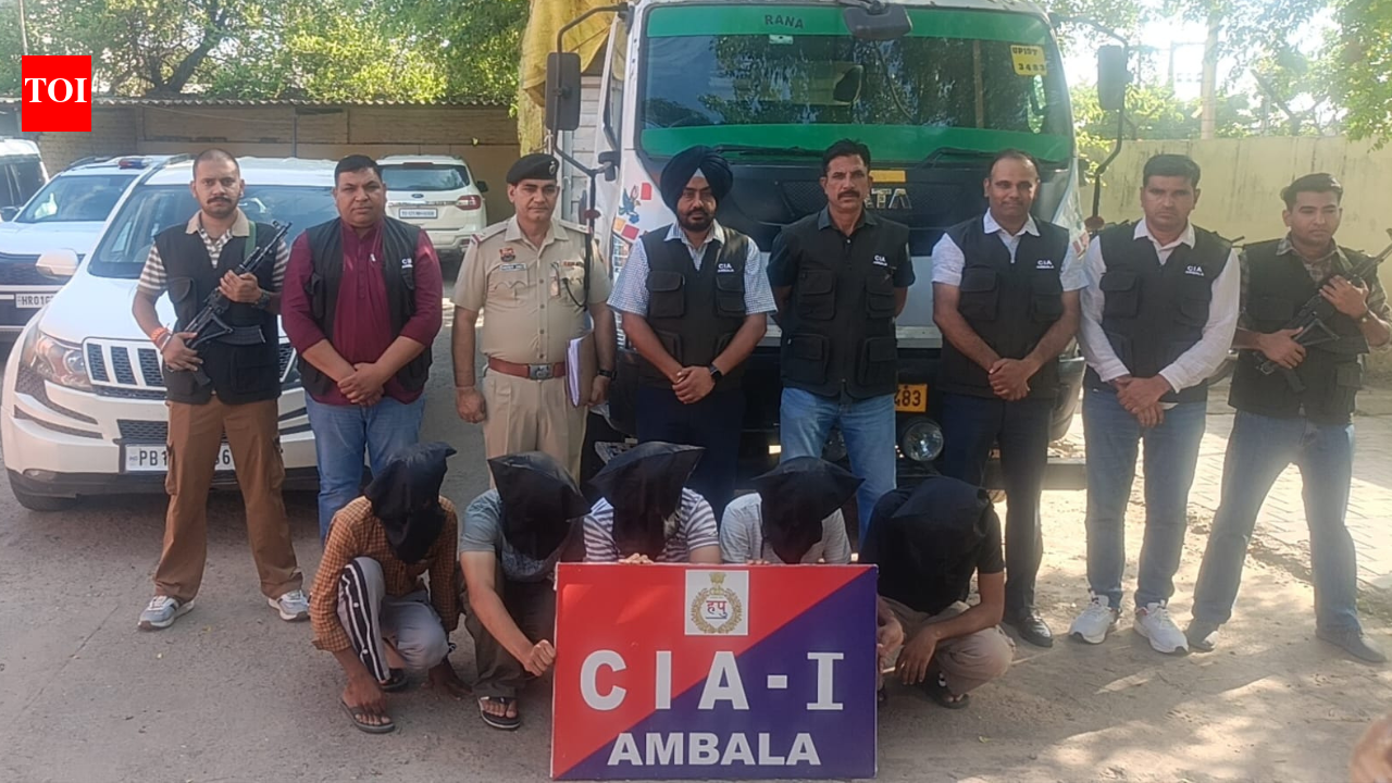 Truck driver tied, dumped in bushes after highway heist; Ambala police bust robbery gang, 5 held